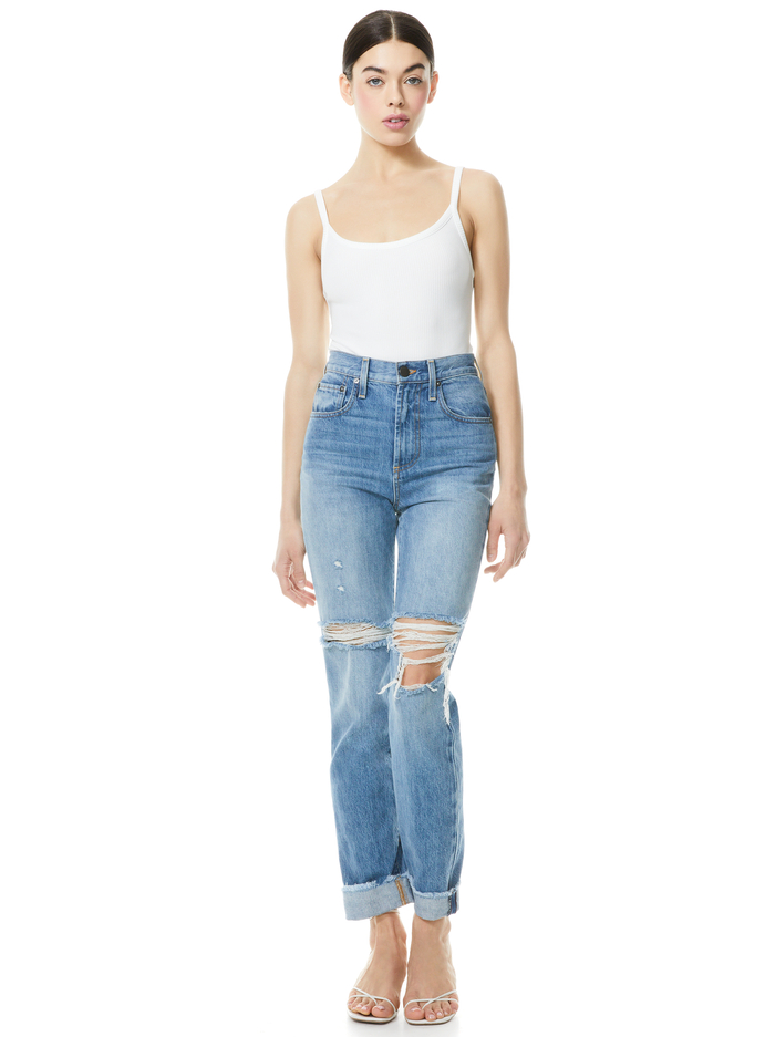 VIOLA LOW BACK BODYSUIT - WHITE image 2 - Alice And Olivia