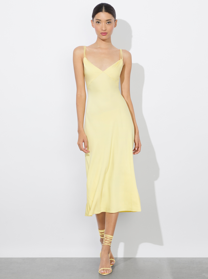 KIRO SLIP DRESS - BUTTER image 4 - Alice And Olivia