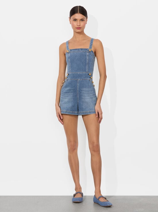 LIVIA VINTAGE BLUE-VITA DENIM ROMPER