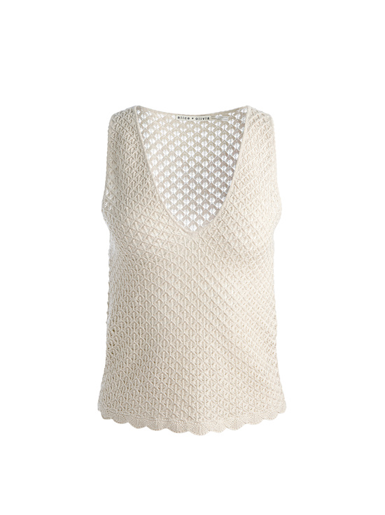 OATMEAL-ANNALISE POINTELLE TANK