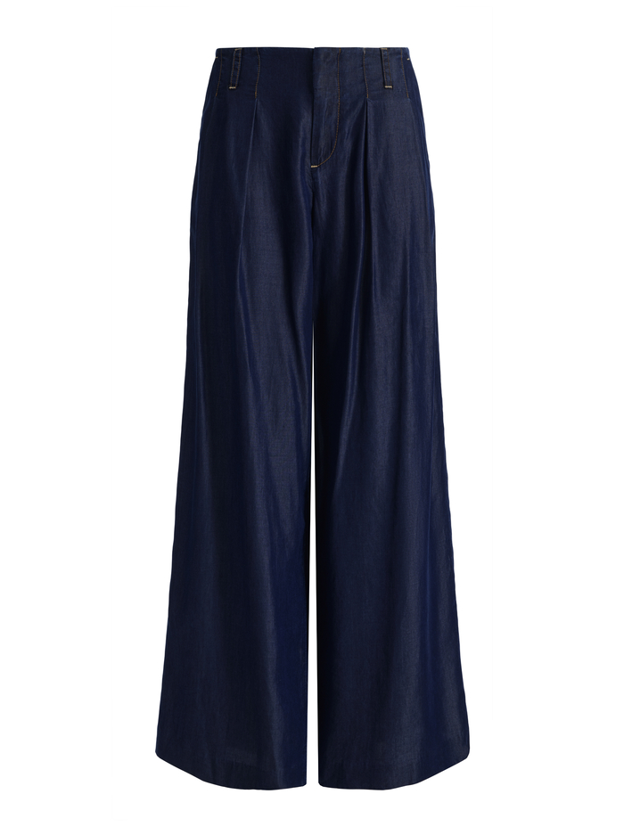 ELIAS DOUBLE PLEAT JEAN - DARK RINSE image 5 - ALICE + OLIVIA