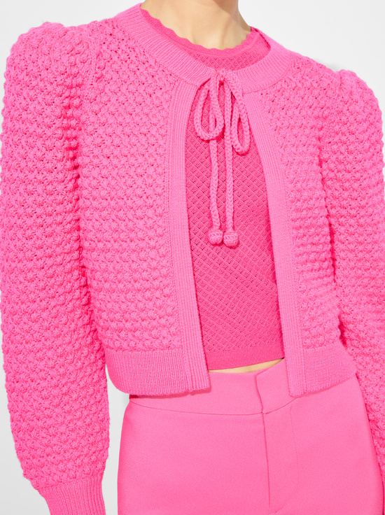 WILD PINK-KITTY CARDIGAN