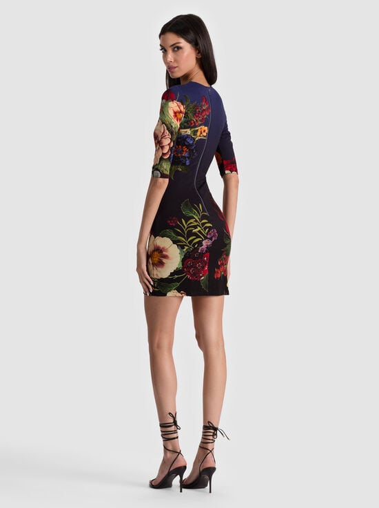 MAGIC GARDEN GRADIENT-DELORA MINI DRESS