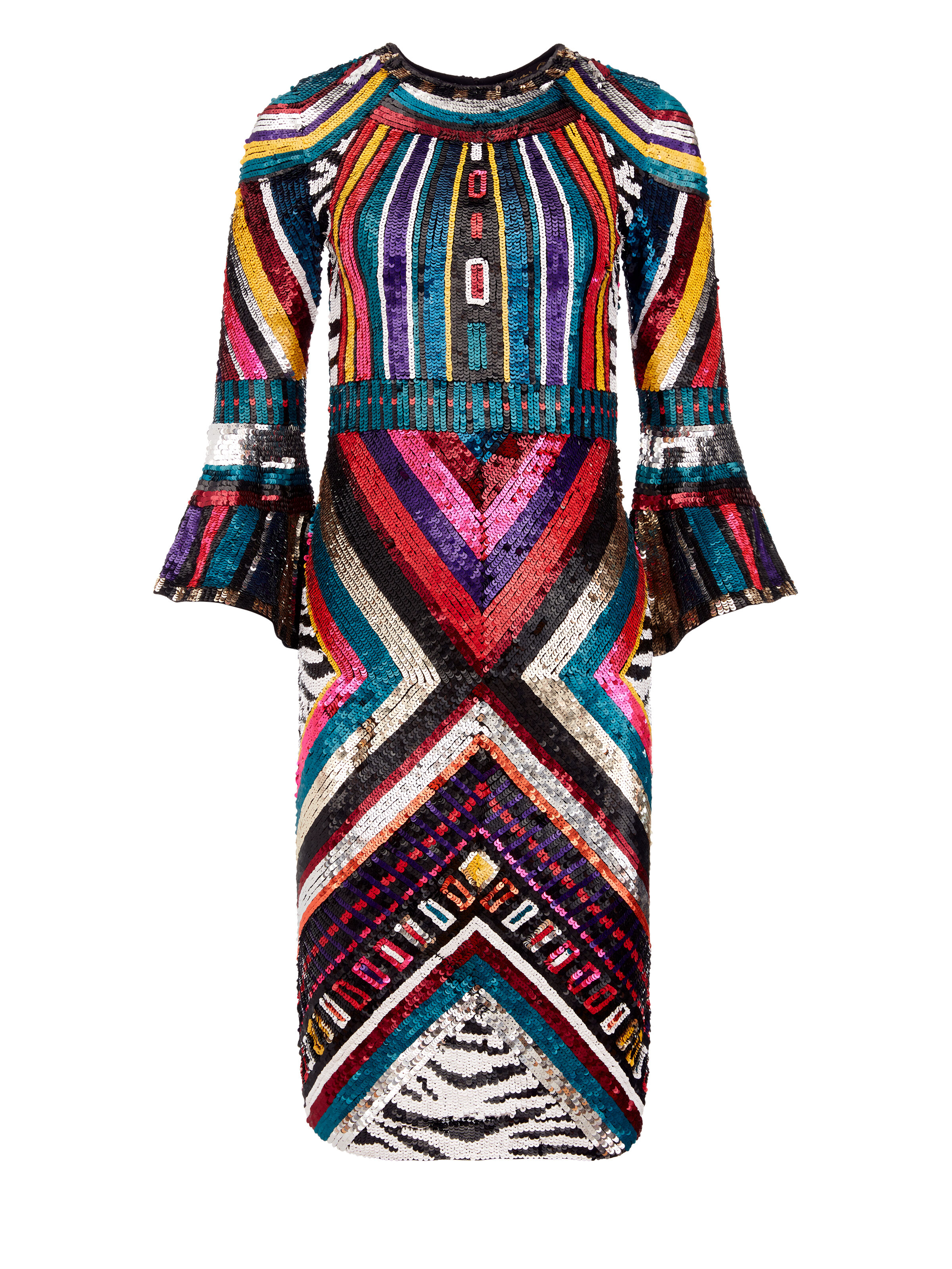 Jae Sequin Midi Gown In Multi Alice Olivia