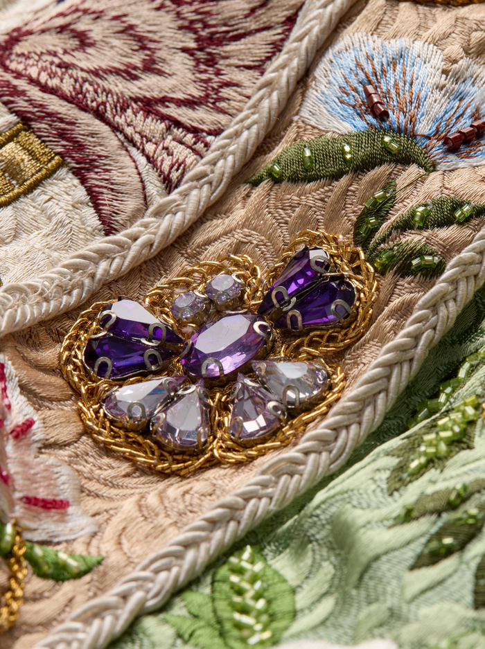 THOMAS EMBELLISHED COAT - CHAMPAGNE/MULTI image 1 - ALICE + OLIVIA