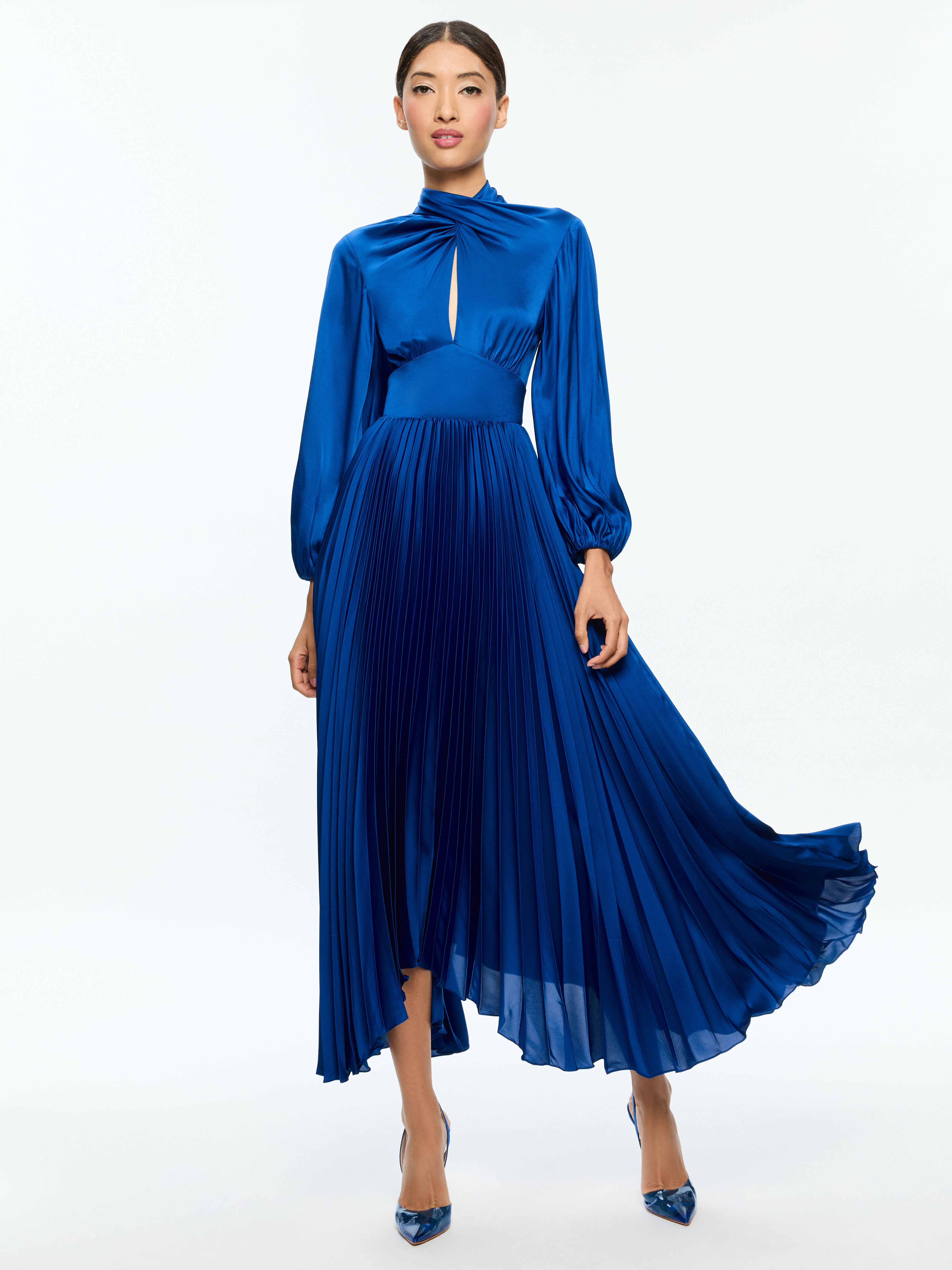Alice and olivia blue dress sale