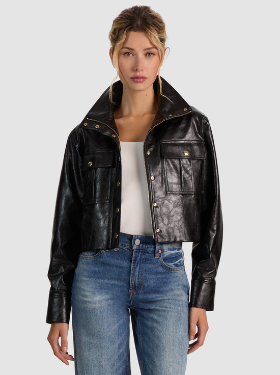 JAMES VEGAN FUNNEL NECK PARKA