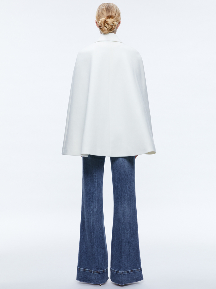 REYNALDA DOUBLE BREASTED CAPE - ECRU image 1 - Alice And Olivia