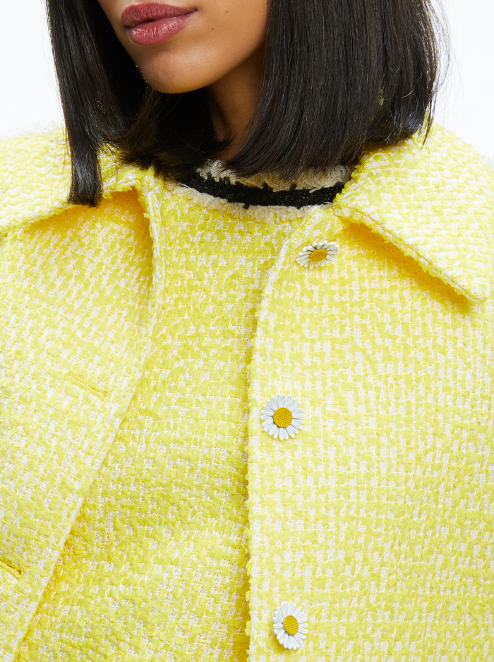 TAMMY 50S STYLE JACKET - HAPPY YELLOW image 3 - ALICE + OLIVIA