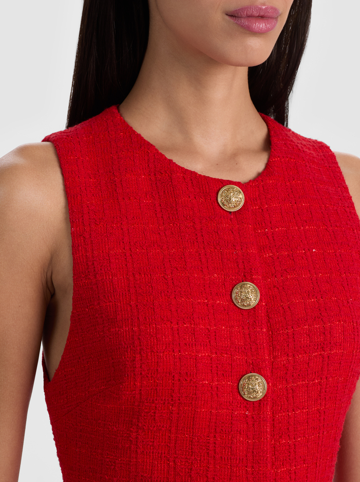 CADE MINI DRESS - CHILI PEPPER image 1 - ALICE + OLIVIA