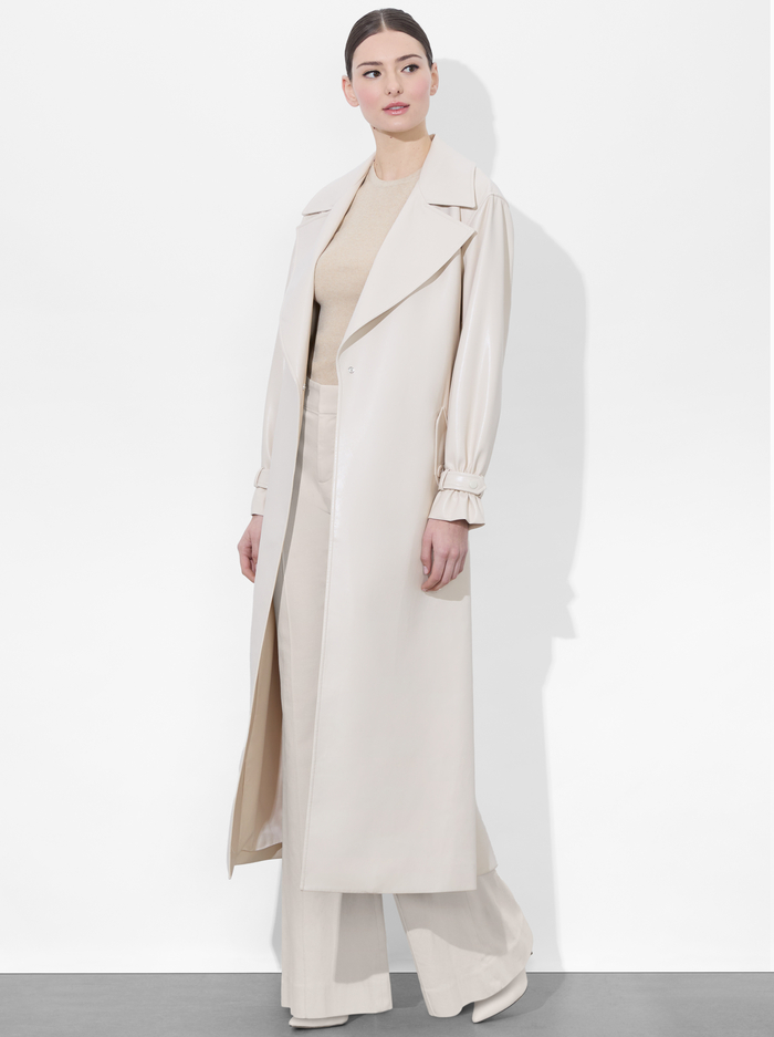 SULLIVAN VEGAN TRENCH - CHINO image 4 - Alice And Olivia