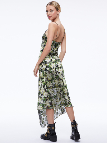 SHAWNA ASYMMETRICAL SLIP DRES