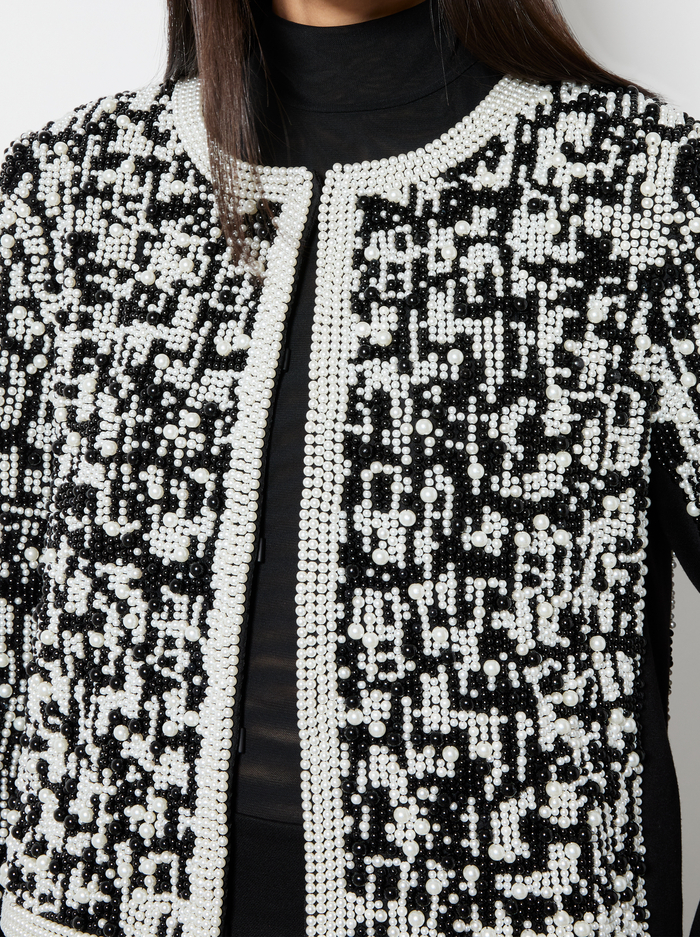 KIDMAN JACKET - BLACK/WHITE image 3 - Alice And Olivia