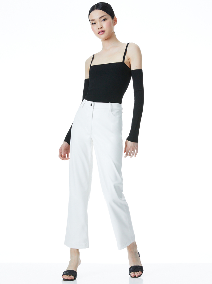 EVIA TANK WITH ARM WARMERS - BLACK image 4 - Alice And Olivia