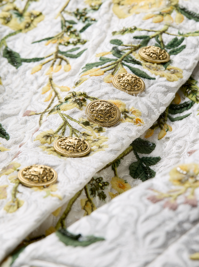 FRESH AIR BUTTER-WINN EMBELLISHED LONG JACKET