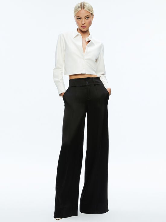 OFF WHITE-LEON VEGAN CROP TOP