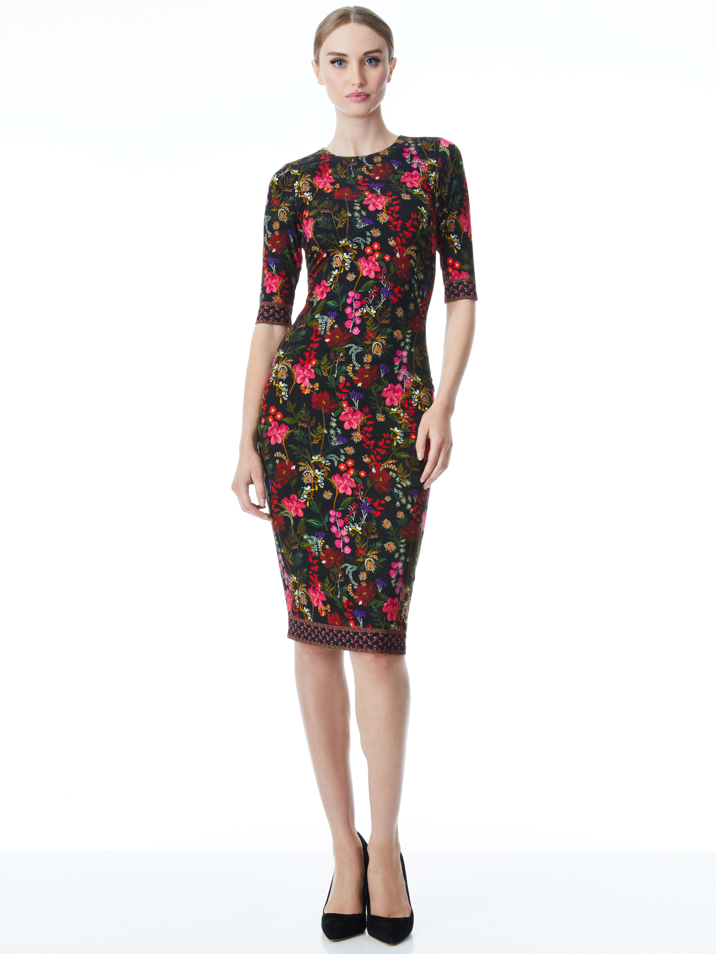 Alice and olivia sale delora fitted dress