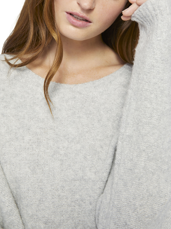 ROMA SLOUCHY PULLOVER - HEATHER GREY image 3 - Alice And Olivia