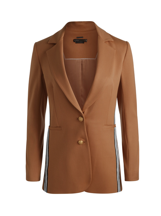 TAN-BREANN SIDE STRIPE BLAZER