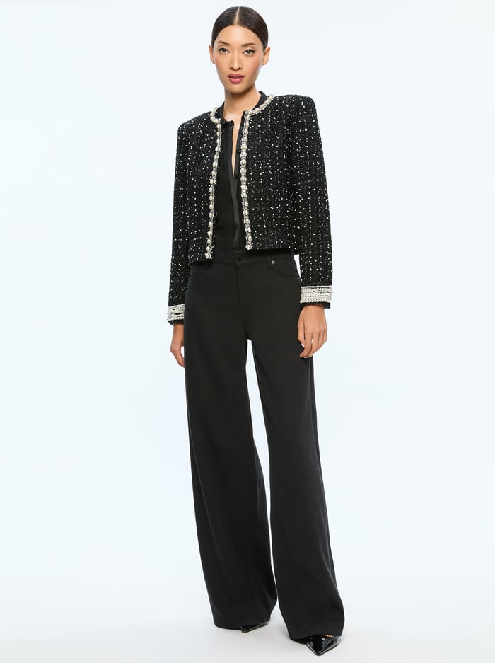 DORIAN JACKET - BLACK/WHITE image 1 - Alice And Olivia