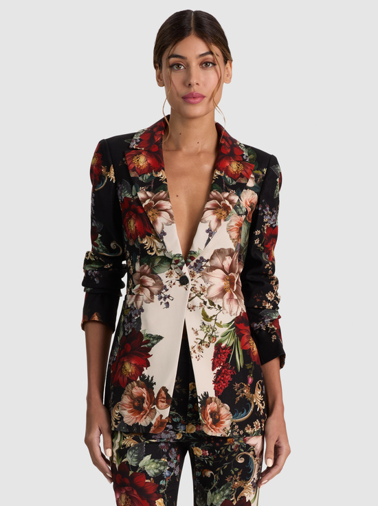 FLORAL RADIANCE-BREANN FITTED BLAZER