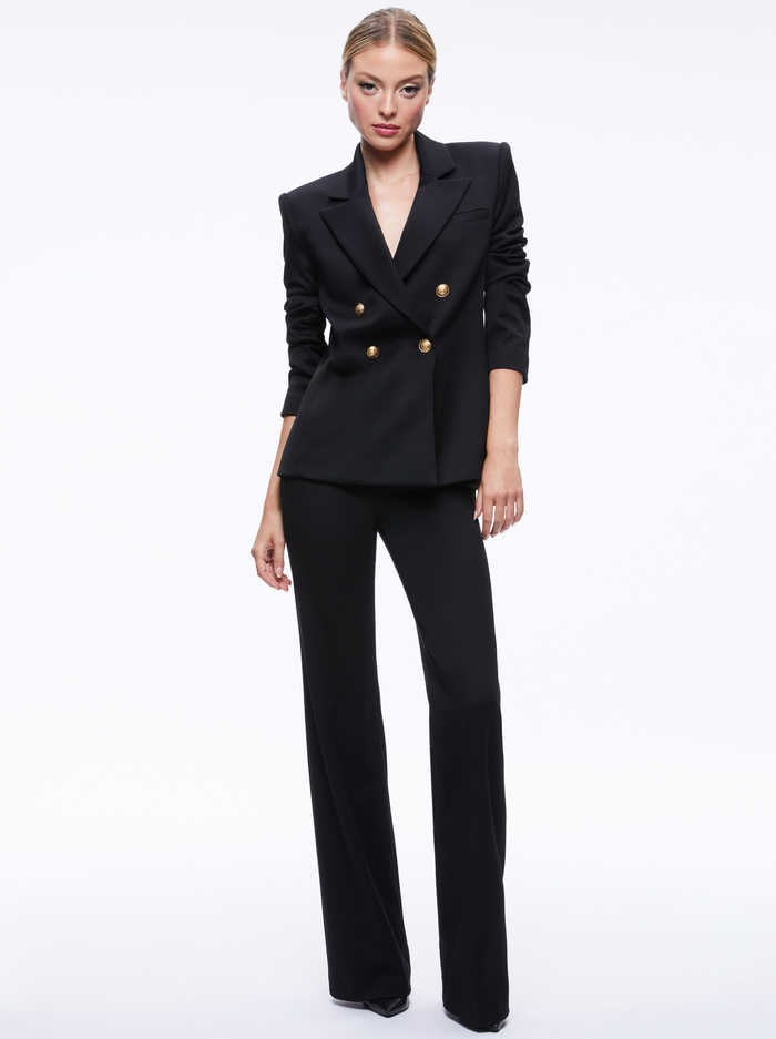ANTHONY DOUBLE BREASTED BLAZER - BLACK image 4 - Alice And Olivia