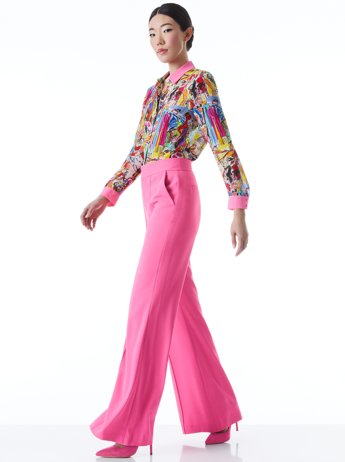 A+O X MOKSHINI WILLA PLACKET TOP - MOKSHINI image 4 - Alice And Olivia