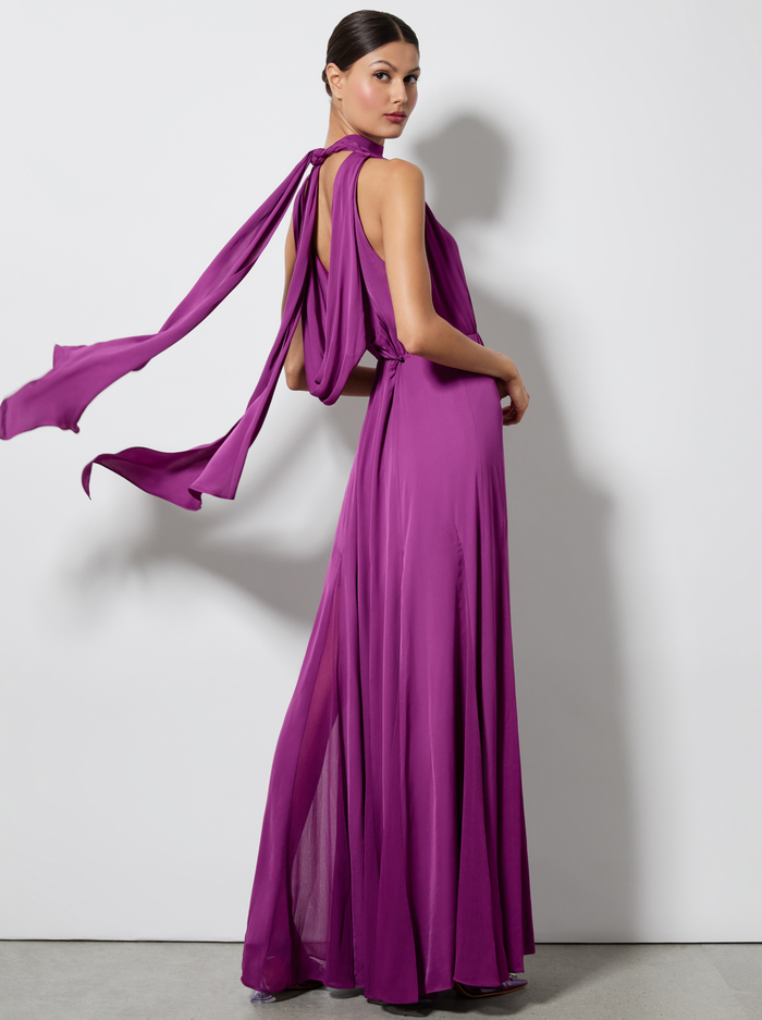 DITA MAXI DRESS - BRIGHT BOYSENBERRY image 2 - Alice And Olivia