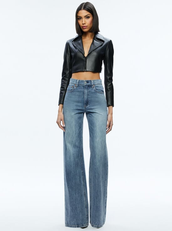 BLACK-YARDLEY LEATHER JACKET