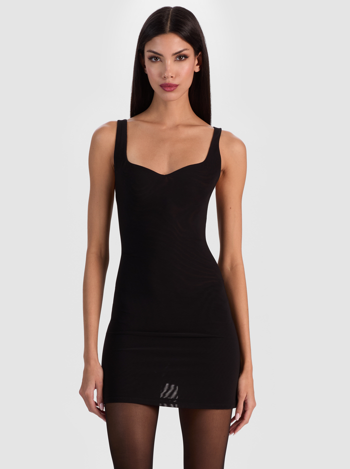 EVE MESH MINI DRESS - BLACK image 4 - Alice And Olivia