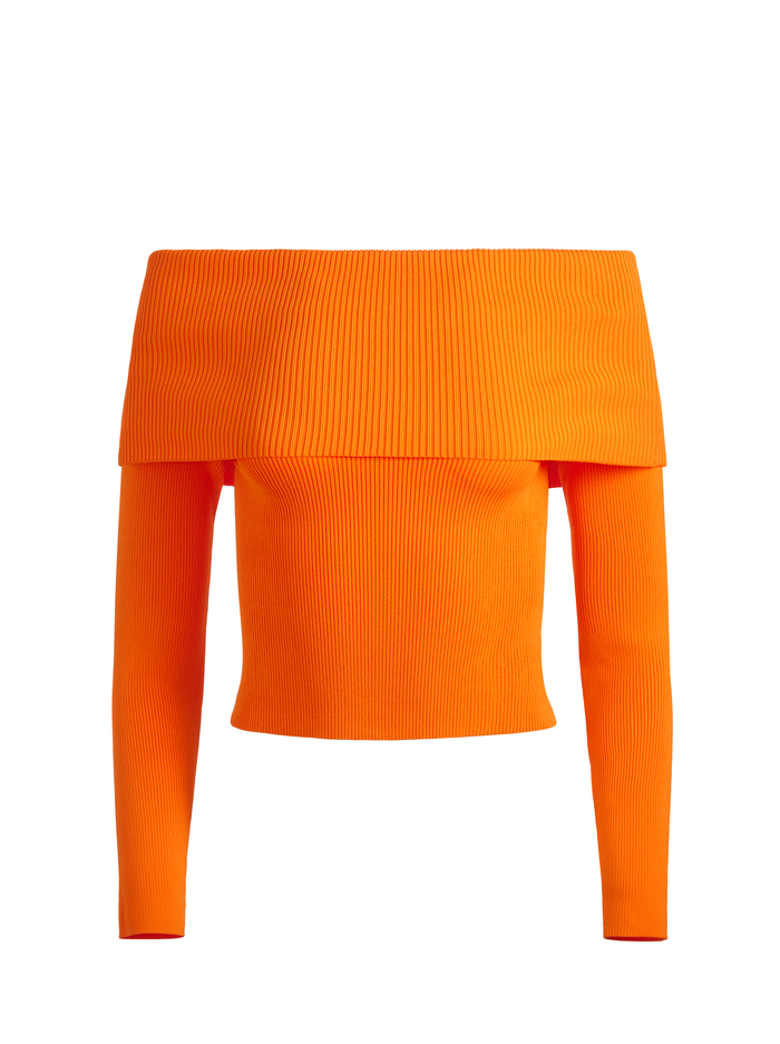 DOLAN PULLOVER - ORANGE BLAZE image 5 - Alice And Olivia