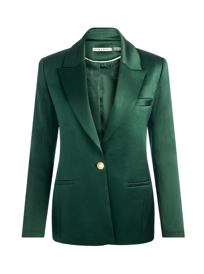 SILAS BLAZER - GREEN MYSTIQUE image 5 - Alice And Olivia