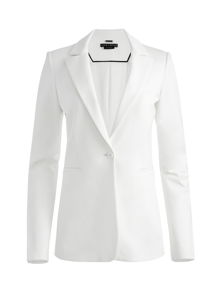 BREANN FITTED BLAZER - ECRU image 5 - Alice And Olivia
