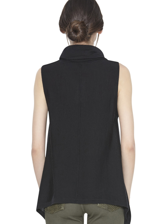 SHARRY SLEEVELESS TURTLENECK - BLACK image 2 - ALICE + OLIVIA