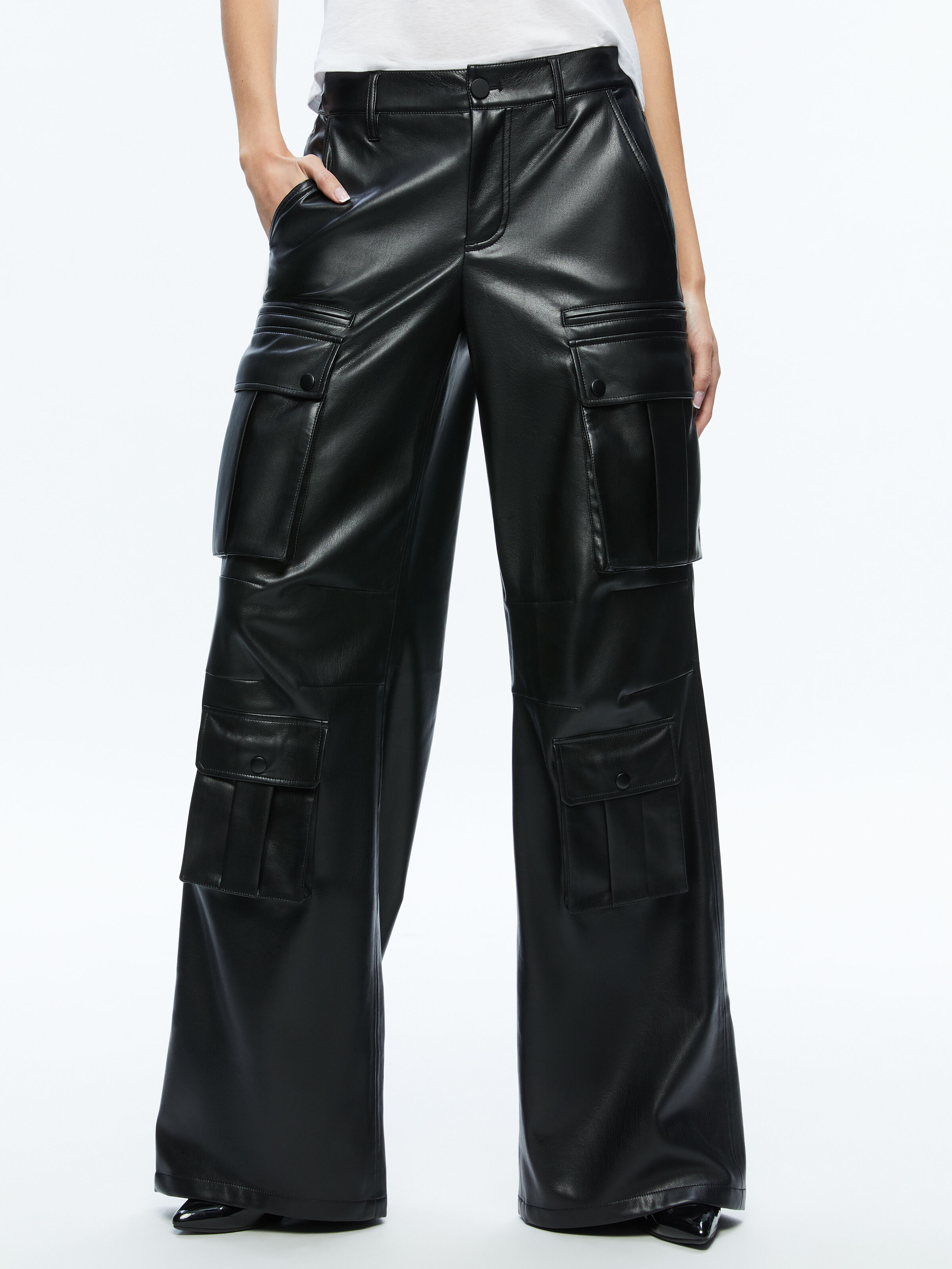 Alice and olivia leather pants shop
