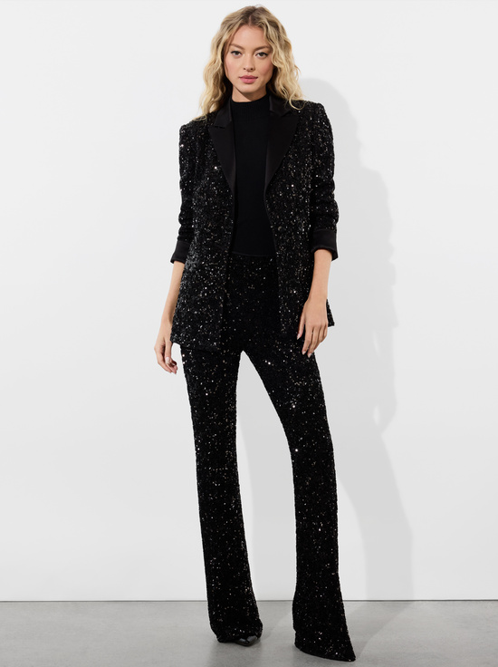 BLACK-JUSTIN SEQUIN BLAZER