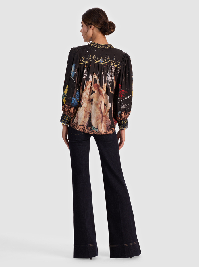 CORA BUTTON DOWN BLOUSE - MUSE image 2 - Alice And Olivia
