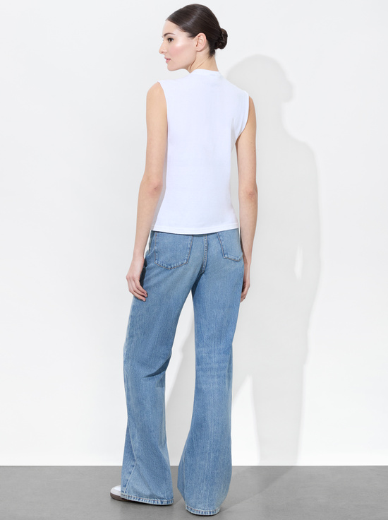 OFF WHITE/MULTI-MICAH MUSCLE TANK