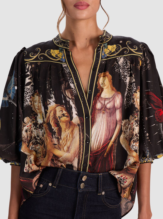 MUSE-CORA BUTTON DOWN BLOUSE