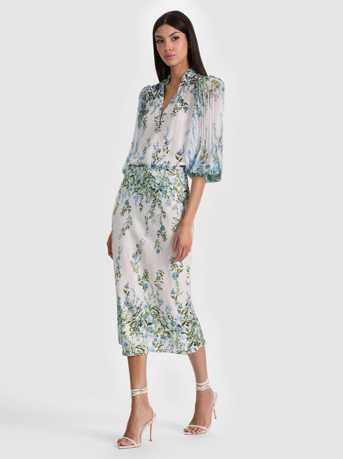 MAEVE SLIP SKIRT - FRESH AIR CAROLINA BLUE image 4 - ALICE + OLIVIA