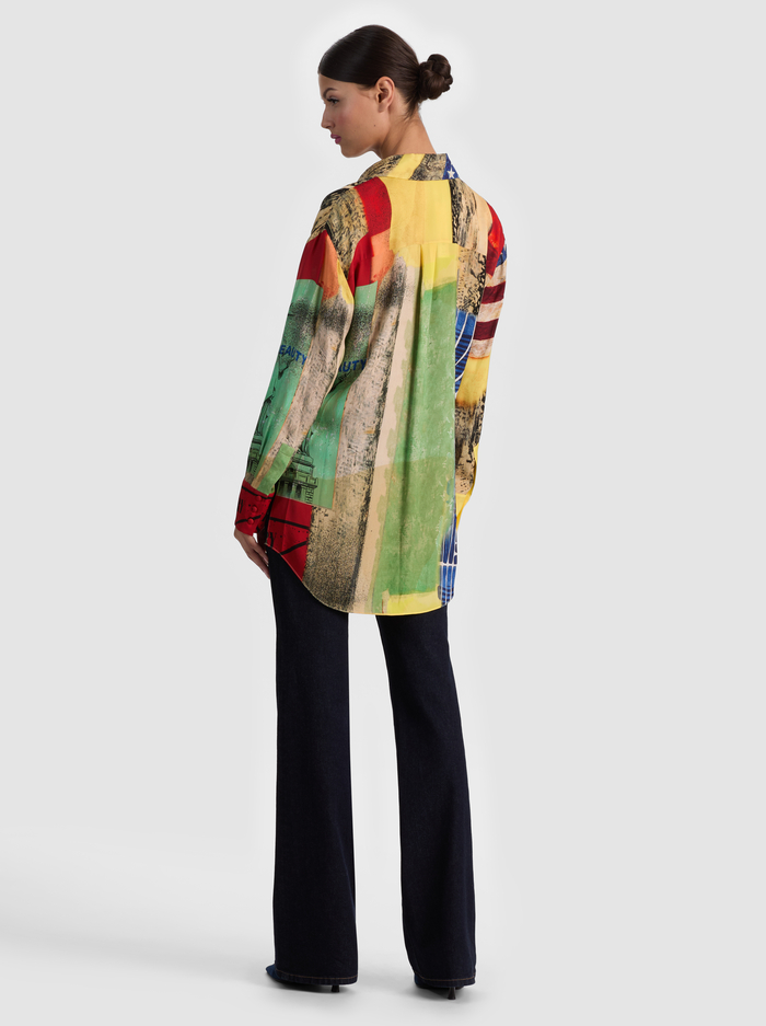 DIMITRA OVERSIZED BUTTON DOWN - STATESIDE CLASSIC image 2 - ALICE + OLIVIA