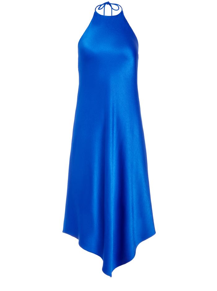 FRANCENE HANDKERCHIEF HEM MIDI DRESS - COBALT image 5 - Alice And Olivia