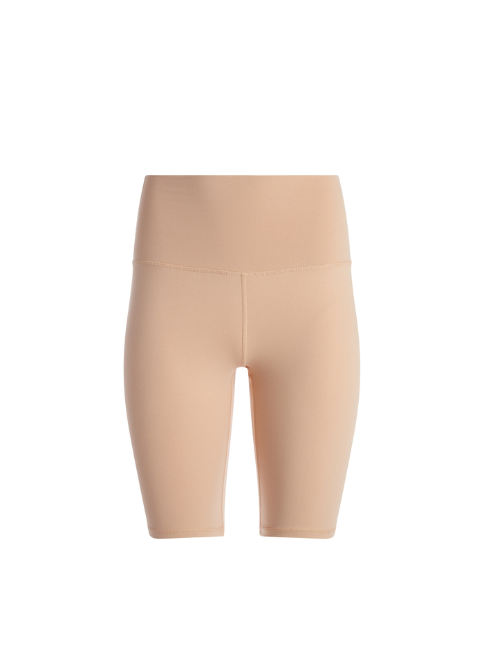 AARON HIGH WAISTED BIKER SHORT - NUDE image 5 - Alice And Olivia