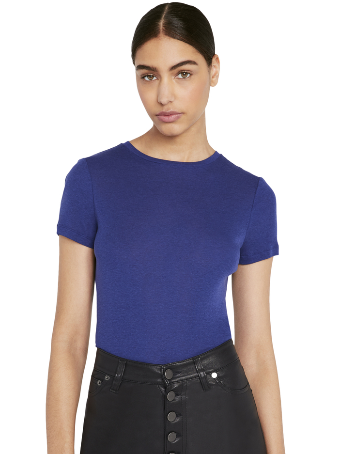 CINDY CROPPED TEE - AZURE image 1 - Alice And Olivia