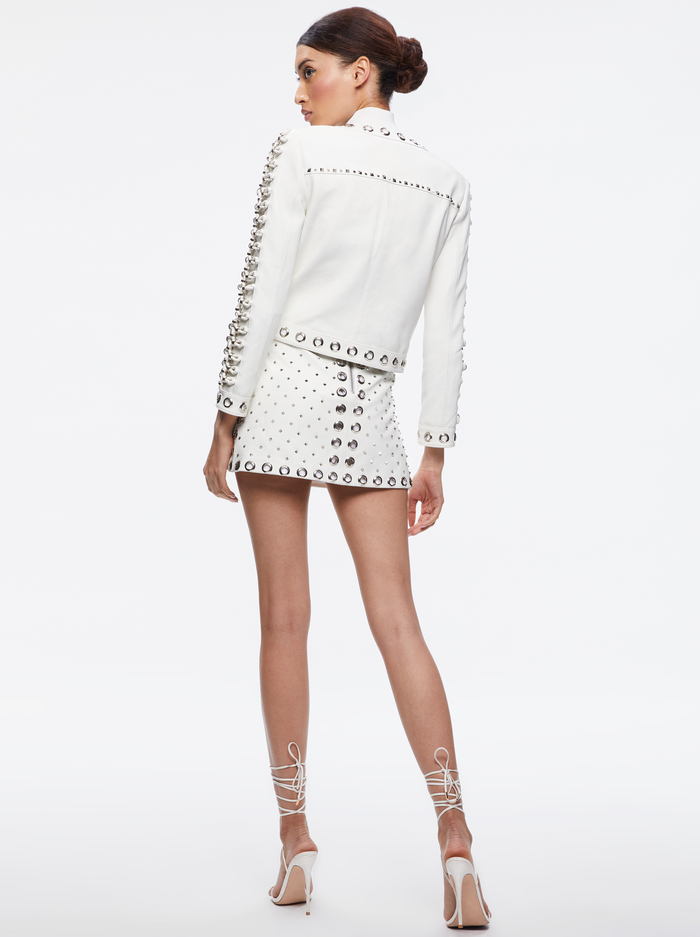KIDMAN JACKET - WHITE/SILVER image 1 - Alice And Olivia