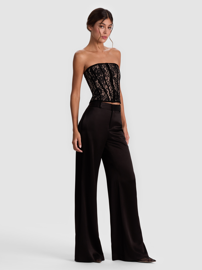 COSETTE LACE CORSET - BLACK/ALMOND image 4 - Alice And Olivia