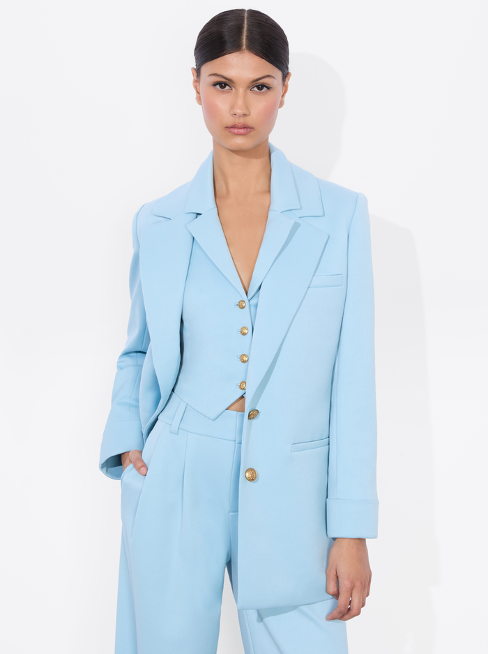 MARGOT BLAZER - MINERAL BLUE - Alice And Olivia