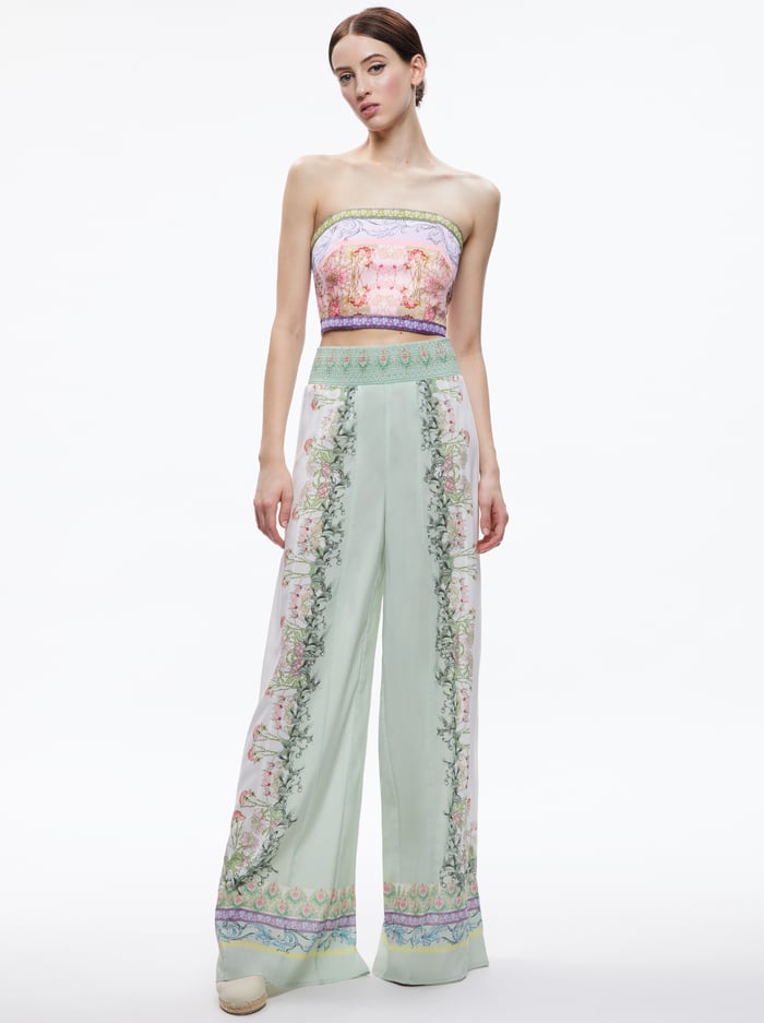 ALABAMA PALAZZO PANT - FLORAL FEST image 4 - Alice And Olivia