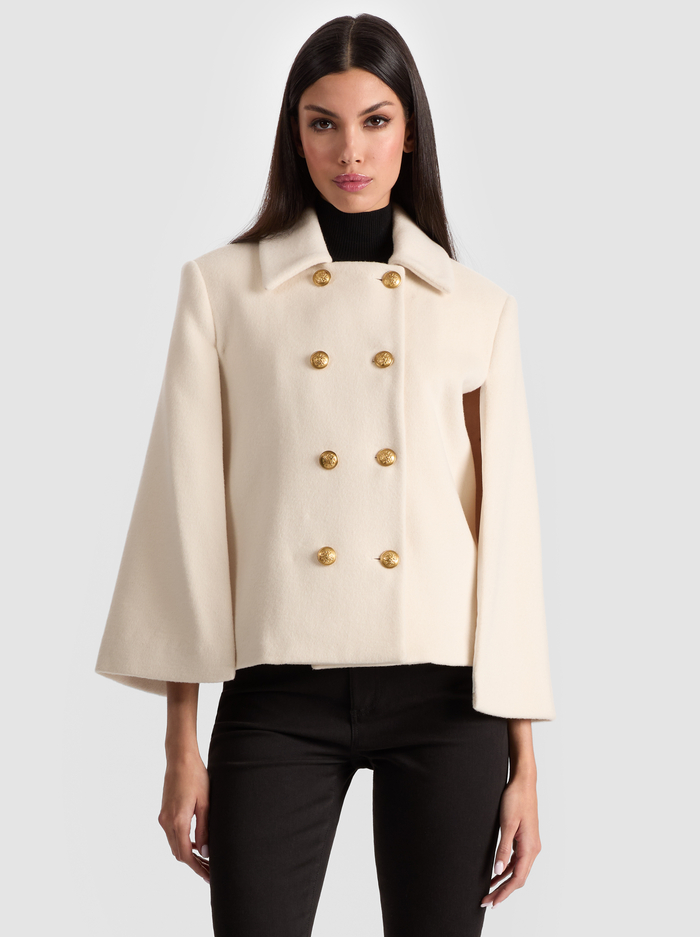 REYNALDA MINI CAPE - OFF WHITE - Alice And Olivia