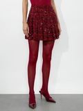 EMILIE MINI SKIRT - GARNET